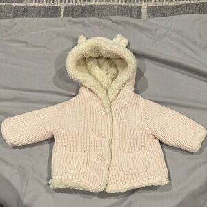 Baby GAP Cream Knit Hoodie